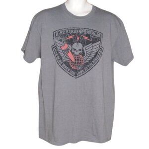 B-52 STRATOFORTRESS Tee, L, Gray, SS, EUC